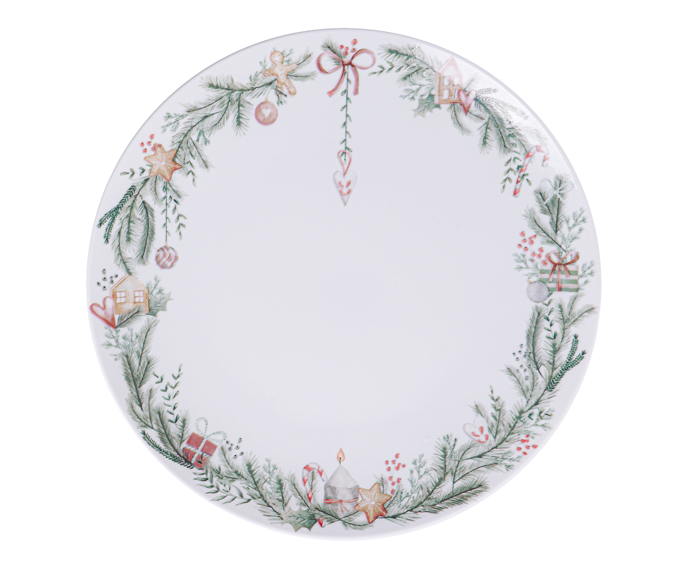 Prato Raso de Porcelana Casa Natal Feliz - image 0