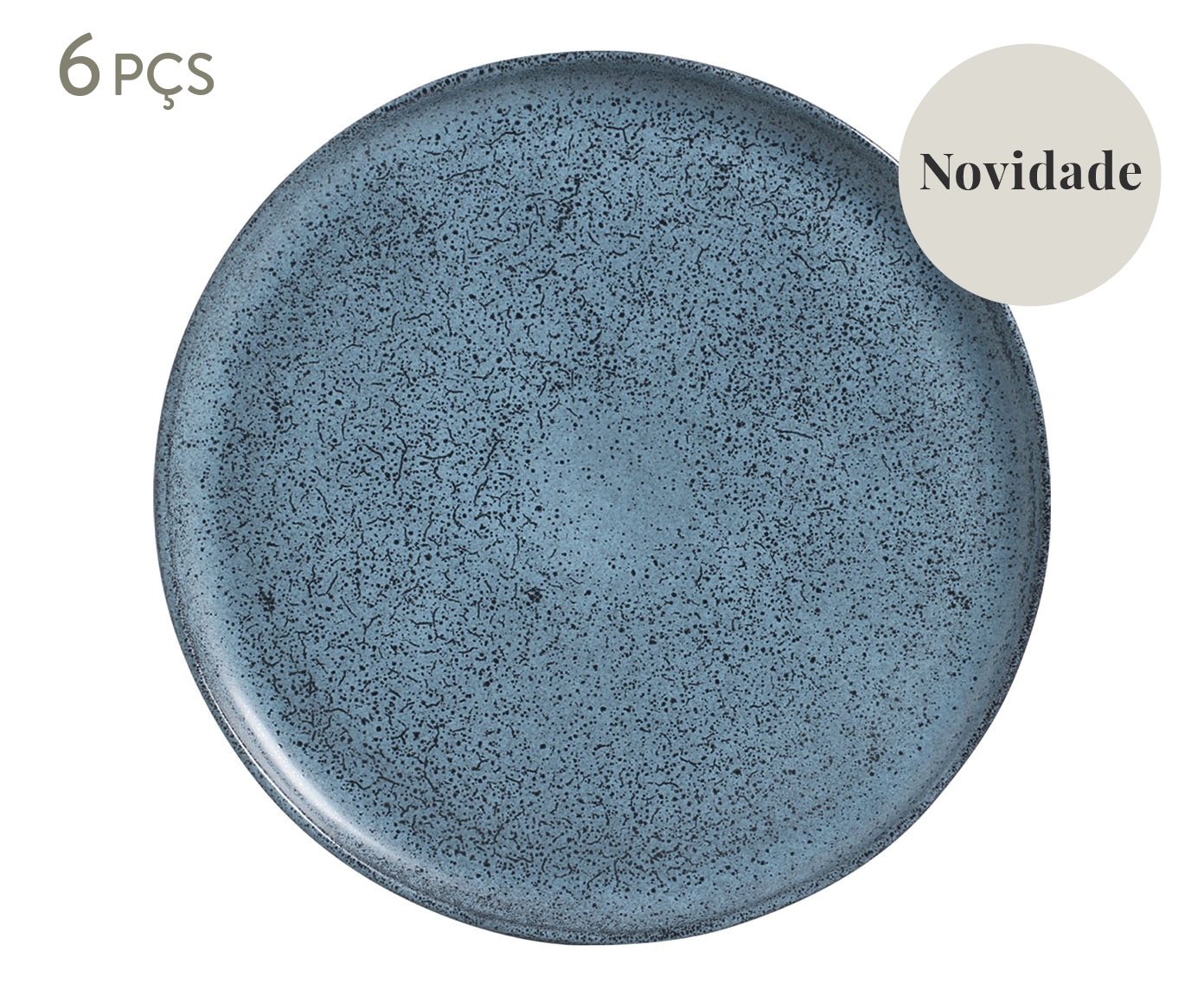 Jogo de Pratos Raso Bio Night Sky Azul - image 0