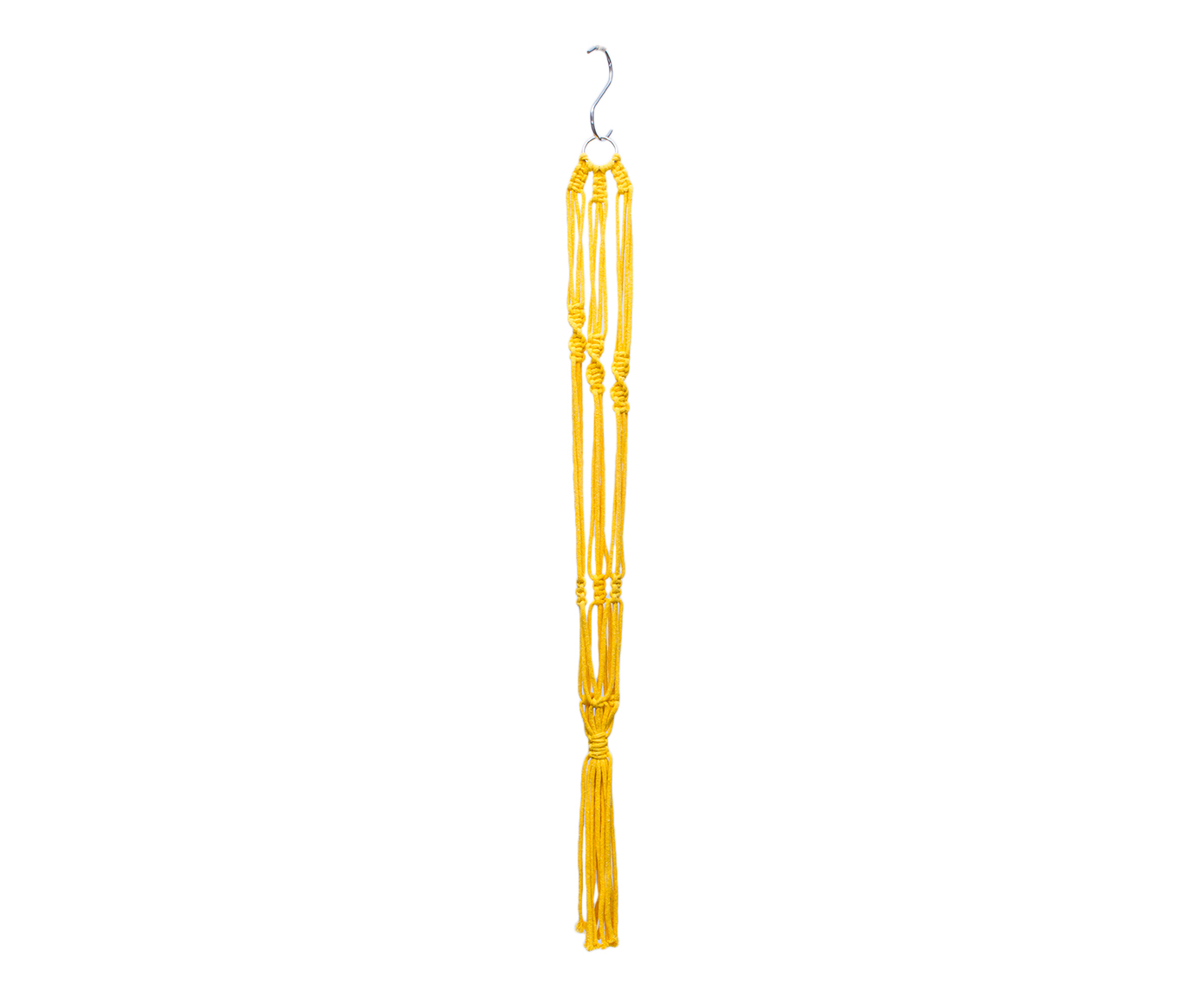 Hanger em Macram&ecirc; Clean Amarelo - image 1