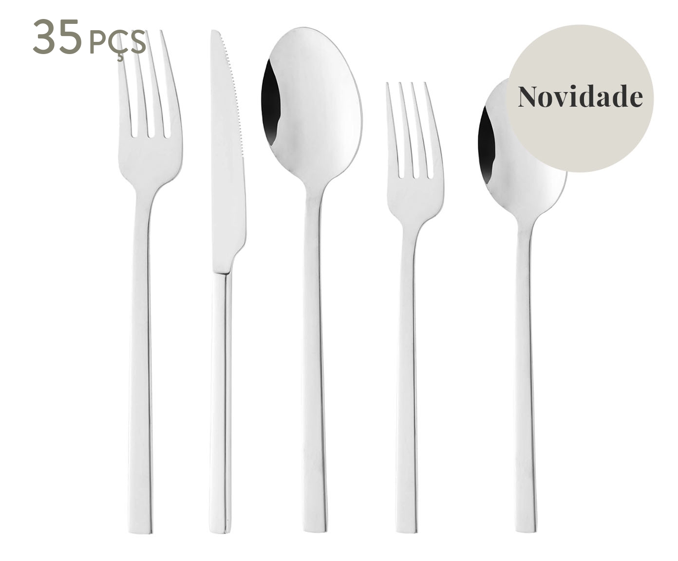 Faqueiro de A&ccedil;o Inox Firenze - image 0