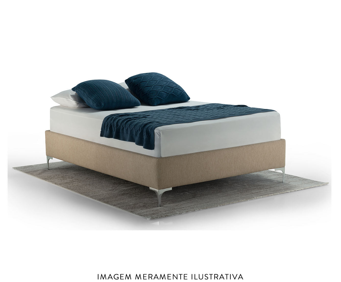 Cama Trento Boucl&ecirc; Marrom - image 1