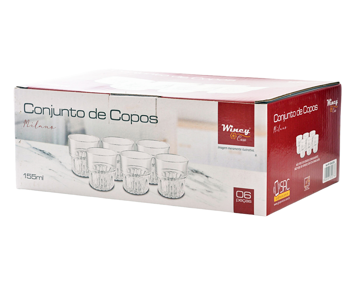 Jogo de Copos Milano - 155ml - image 1