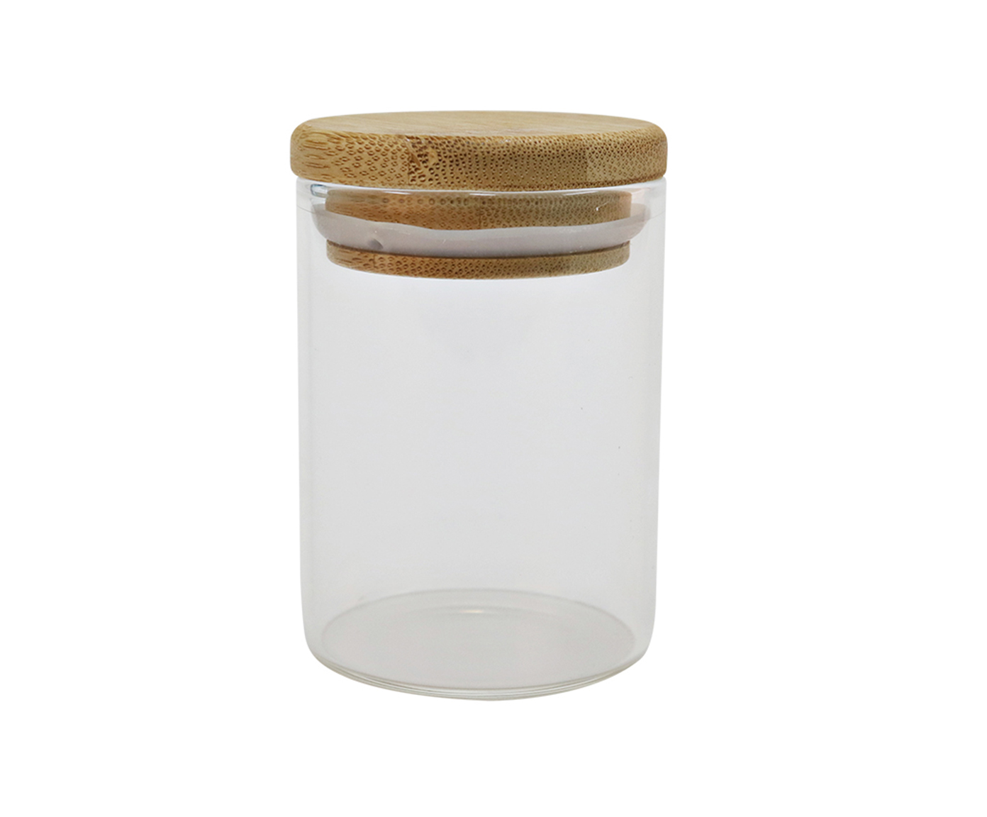 Pote de Mantimentos com Tampa em Bambu Natural - image 1