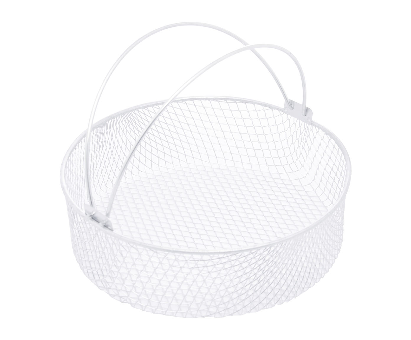Cesto com Al&ccedil;a Redondo para Air Fryer Wolff em A&ccedil;o Inox - image 1