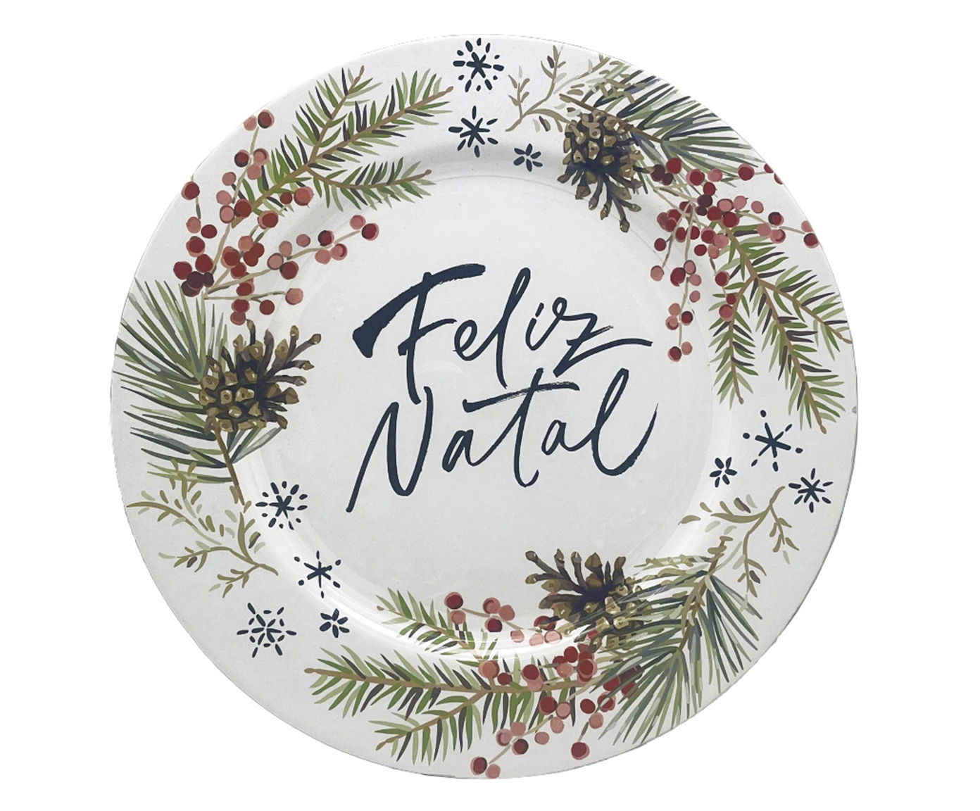 Sousplat Estampado Feliz Natal - image 0