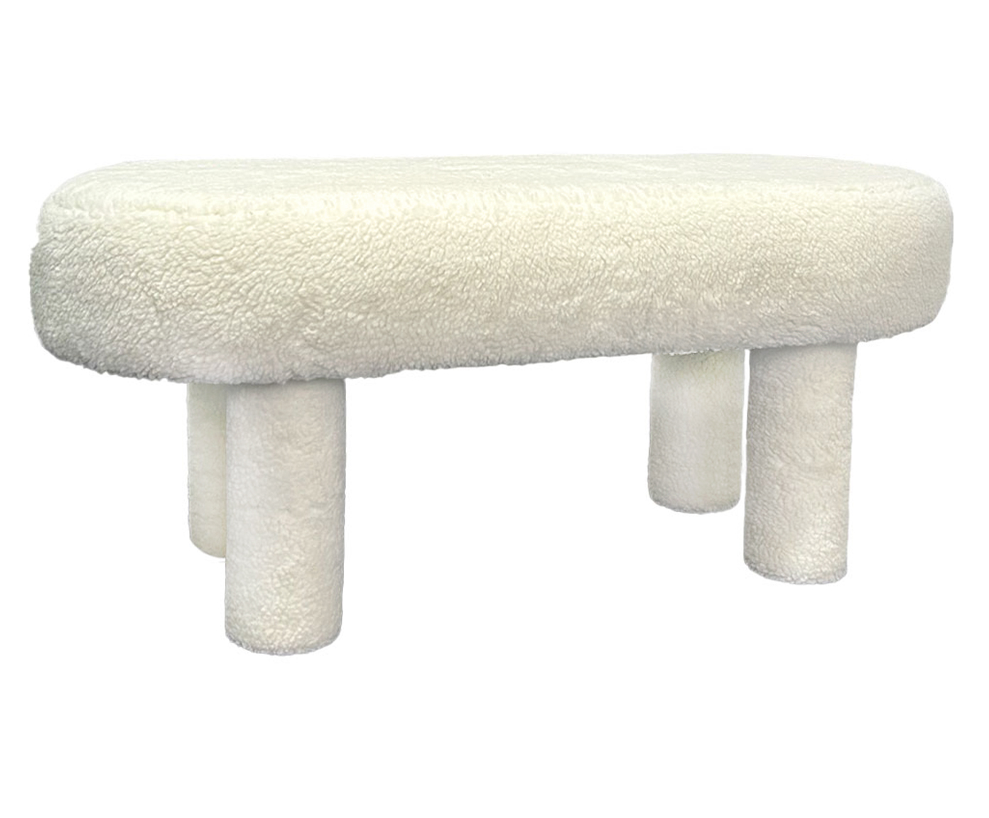 Puff Oval Bold em Boucle Off-White - image 0