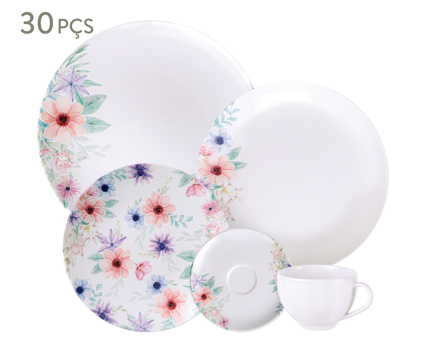 Aparelho de Jantar de Porcelana Floratta - image 0