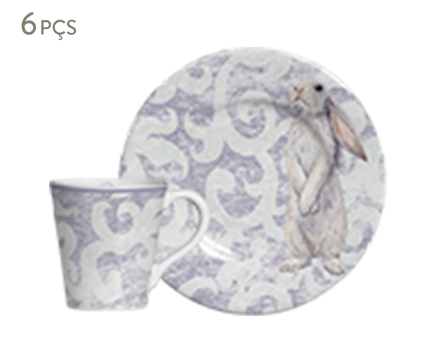 Jogo de X&iacute;caras para Caf&eacute; com Pires Sweet Easter Two - image 0
