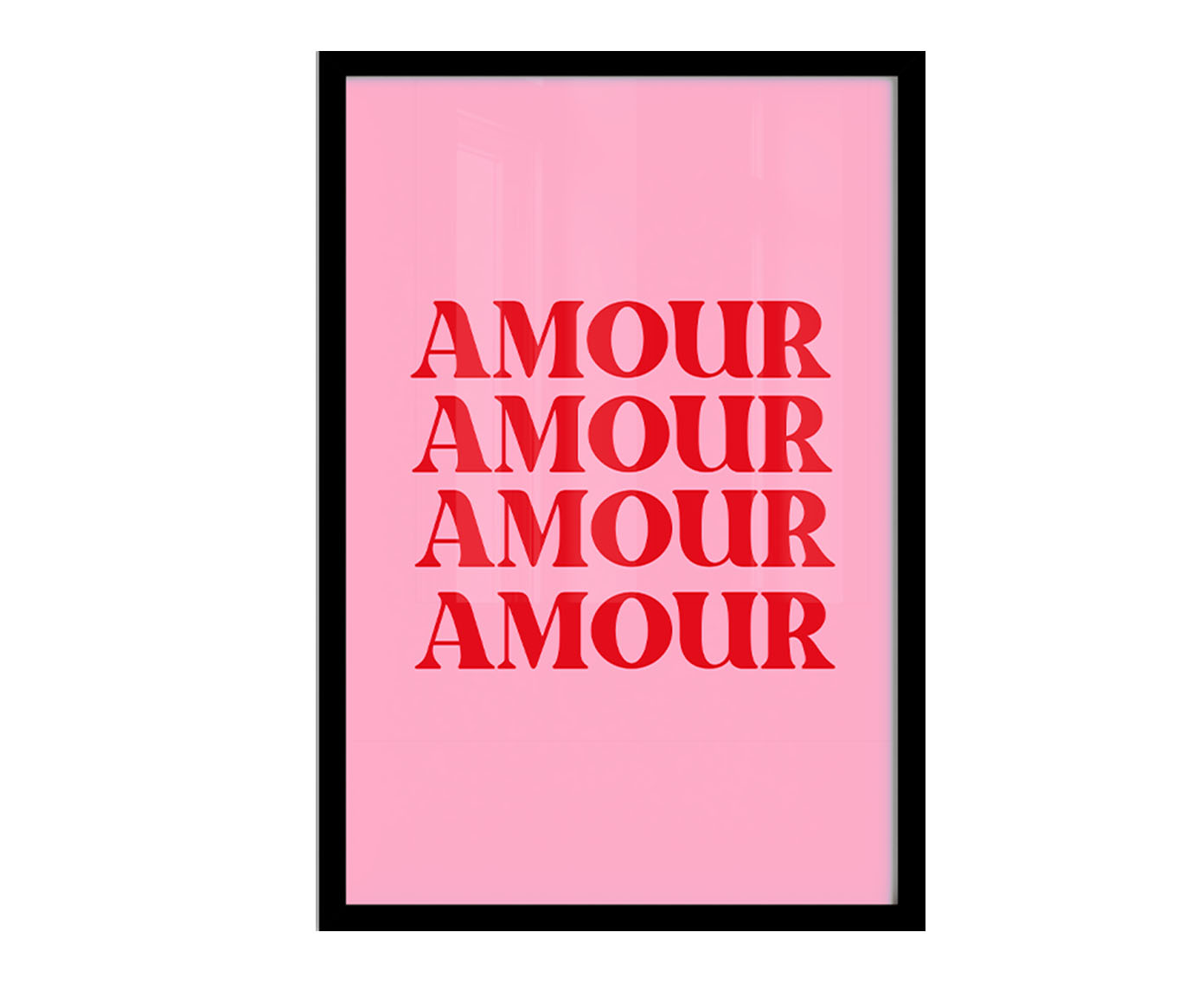 Quadro Amour com Moldura Preta - image 0