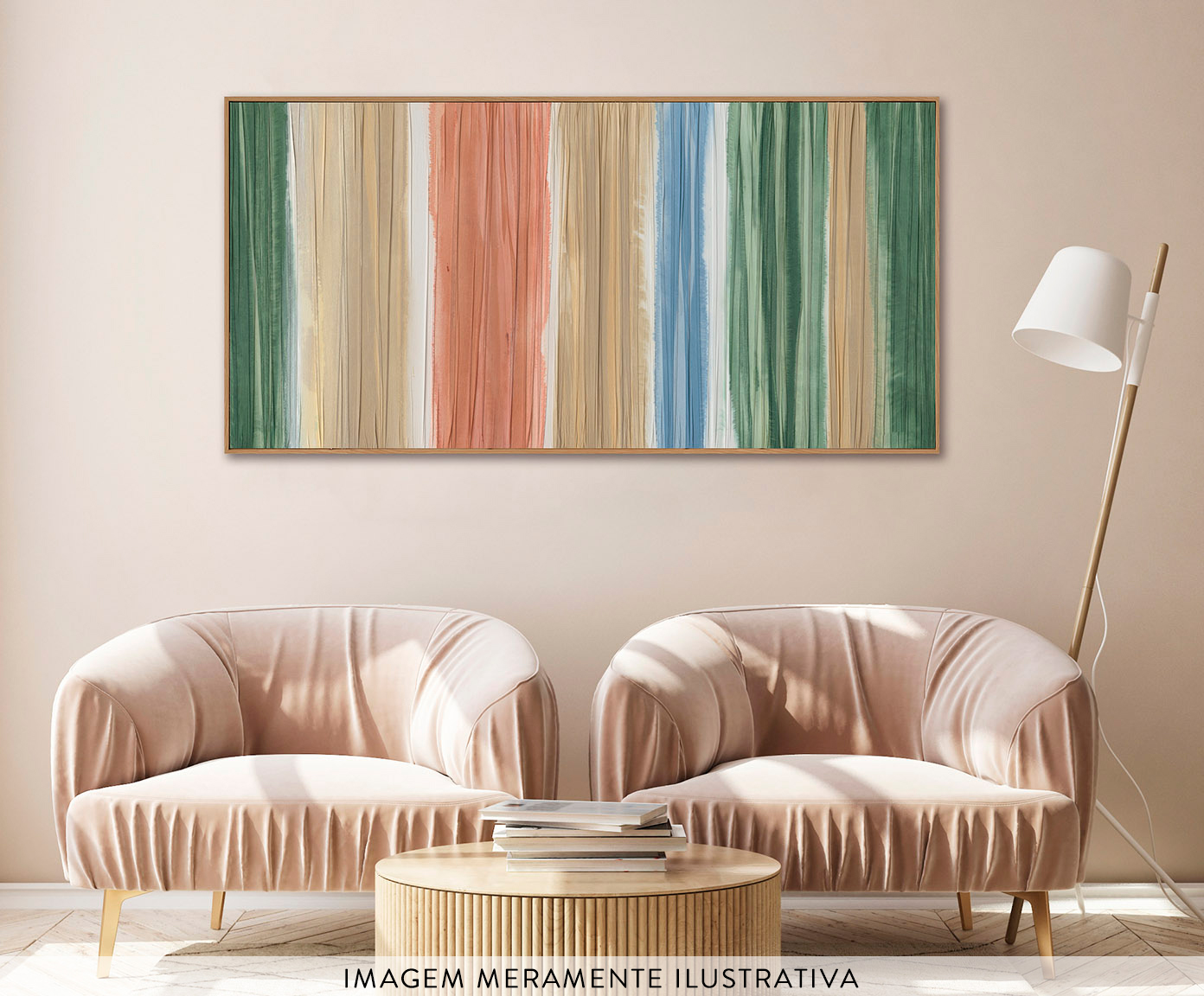 Quadro em Tecido Amsterdam Abstrato - image 1