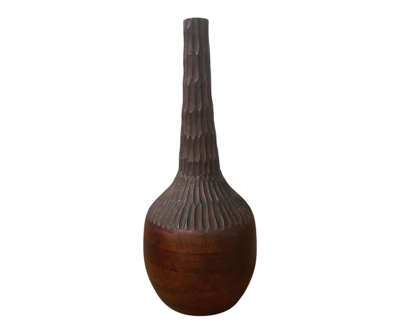 Vaso em Madeira Jiacomin - Marrom Escuro - image 0
