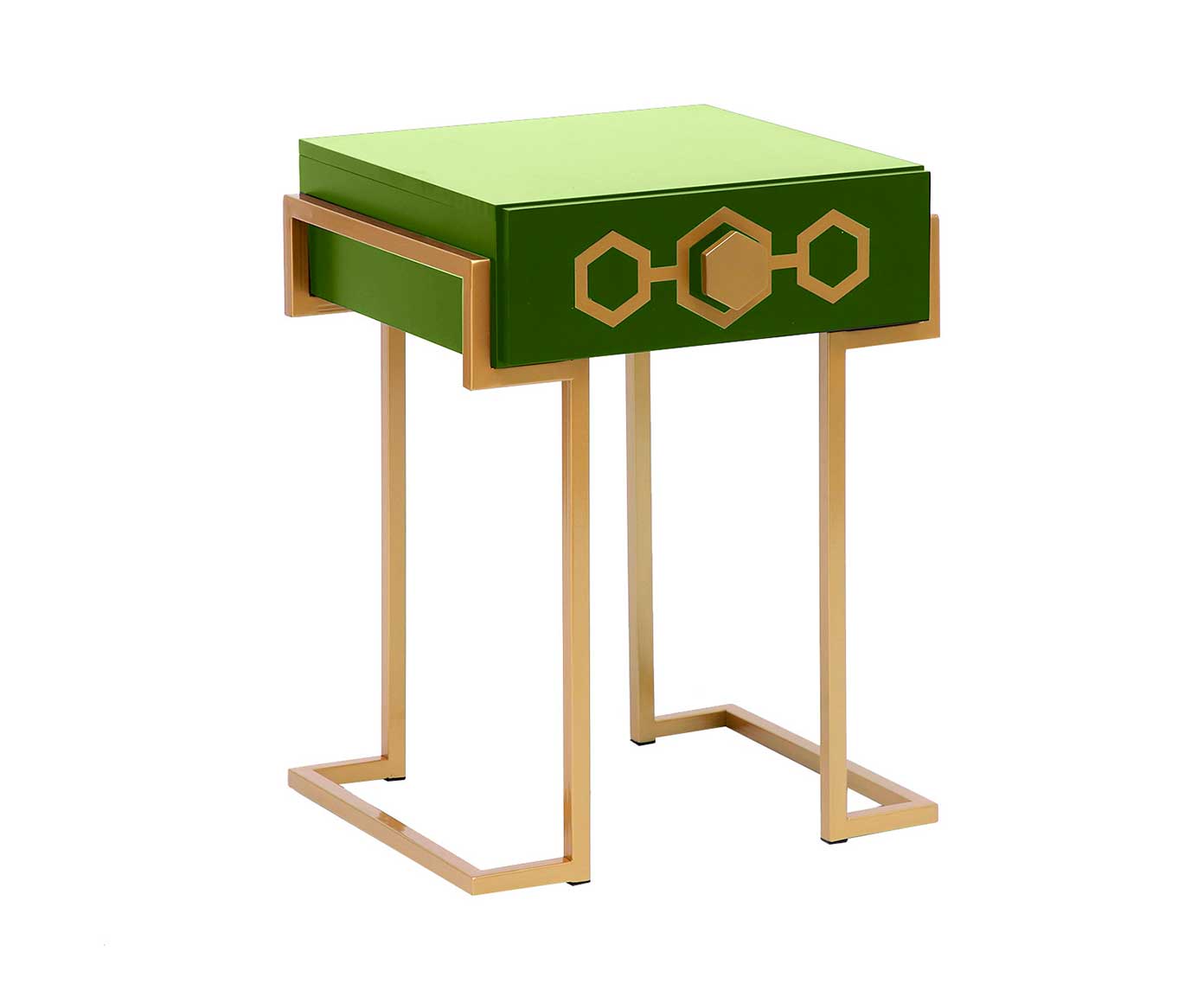 Mesa de Cabeceira Glam Olivedrab - Verde Musgo - image 0