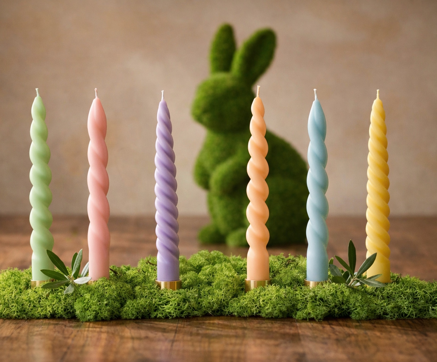 Velas para Casti&ccedil;al Candy Colors Espirais - 6 pe&ccedil;as - image 1