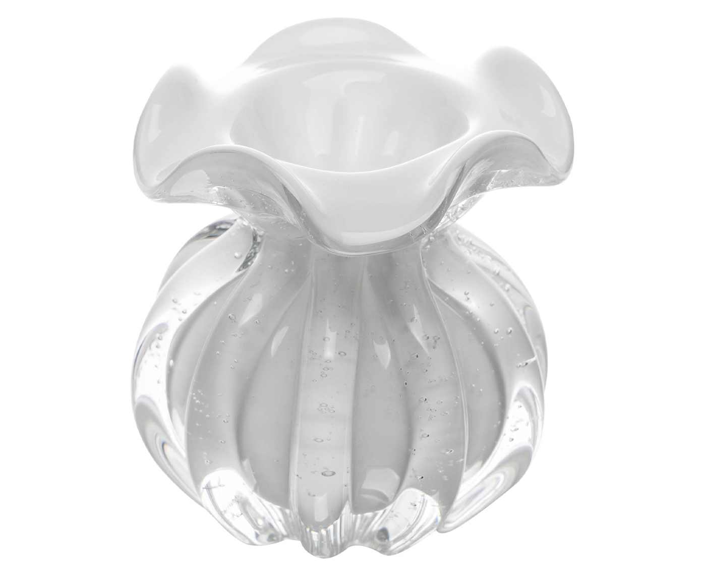 Vaso Italy Branco Leitoso - image 1