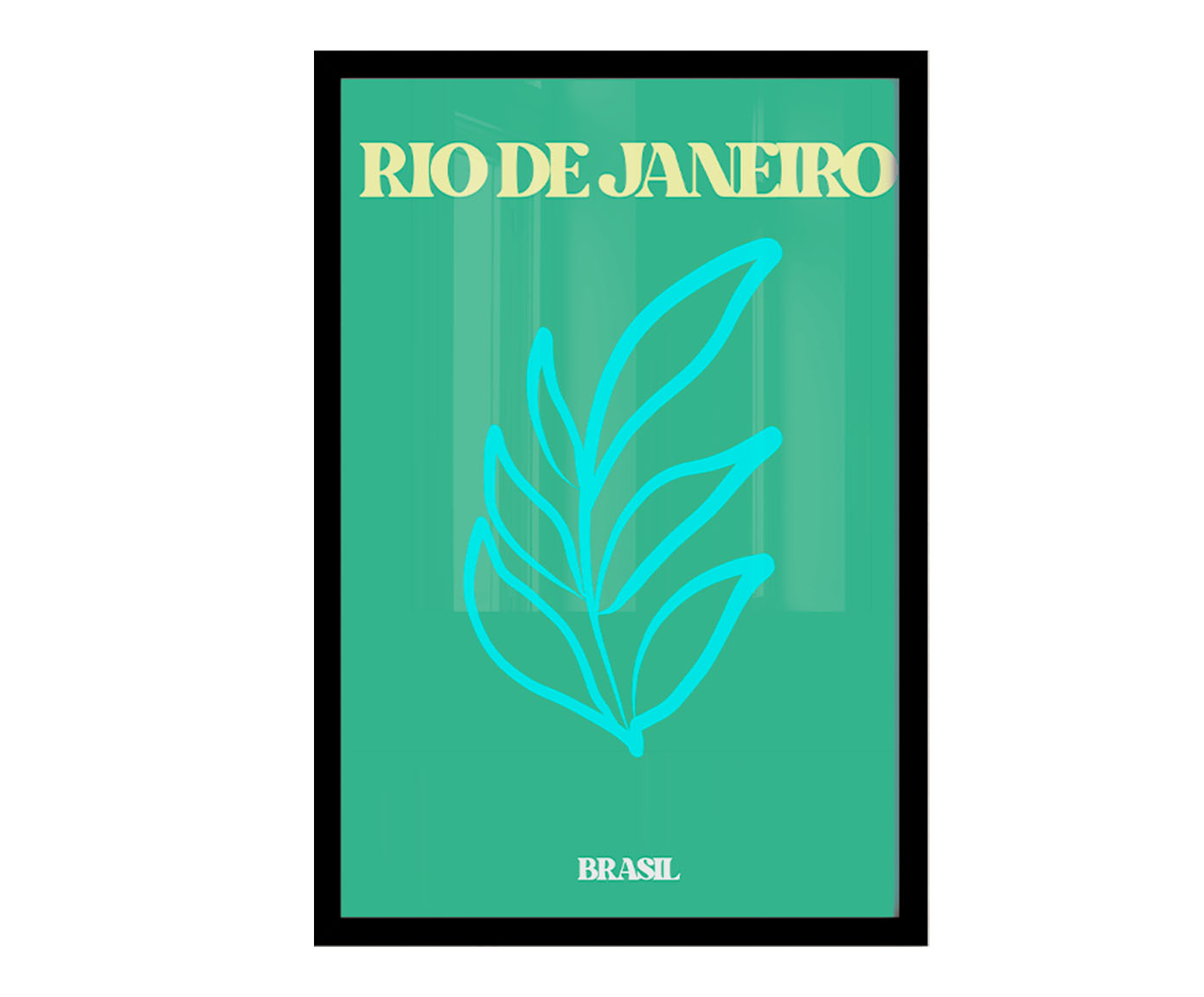 Quadro Rio de Janeiro com Moldura Preta - image 1