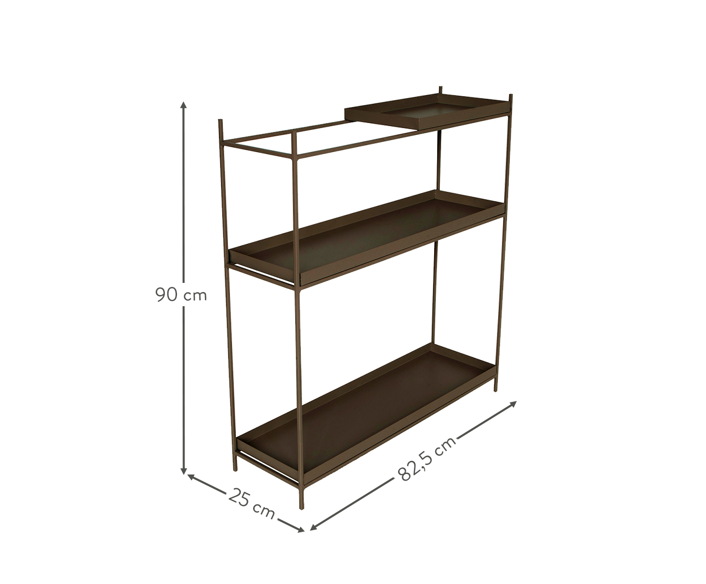Aparador Wire - Marrom image number 2
