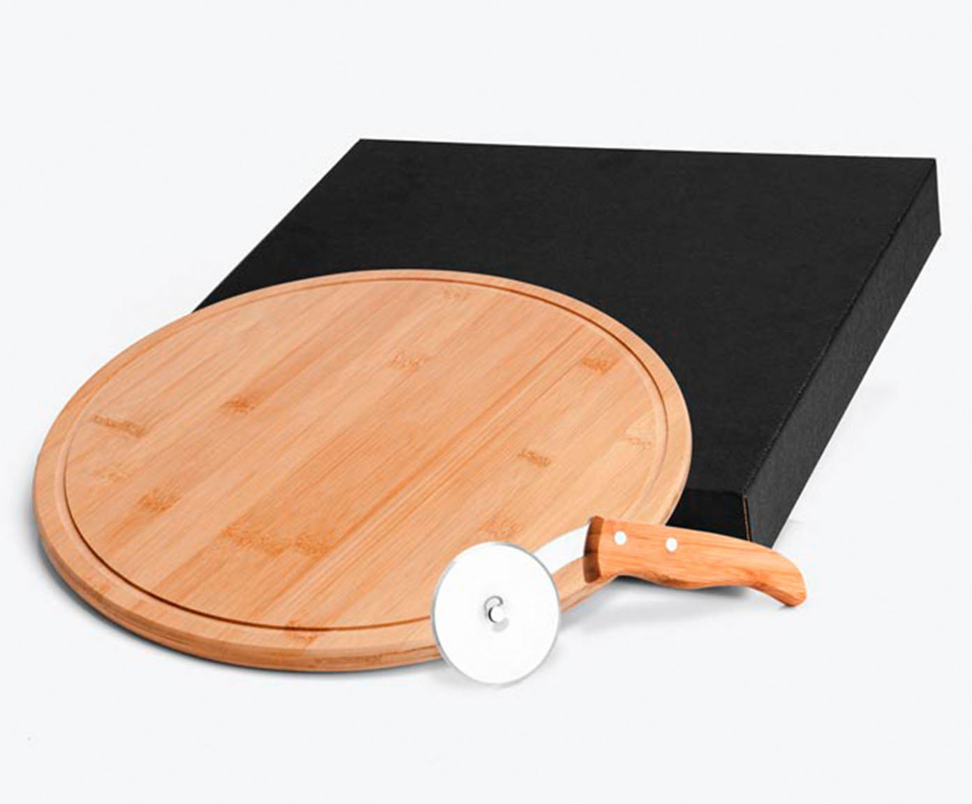 Jogo para Pizza em Inox E Bambu Otho - image 1