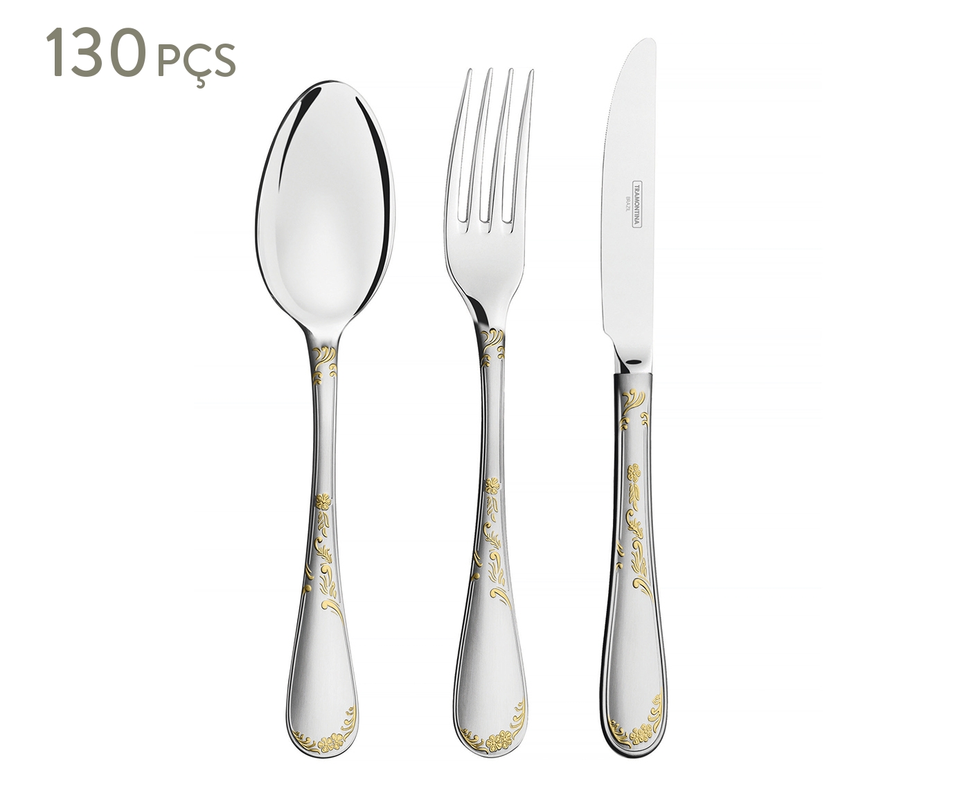Faqueiro em Inox Laine Dourado - image 0