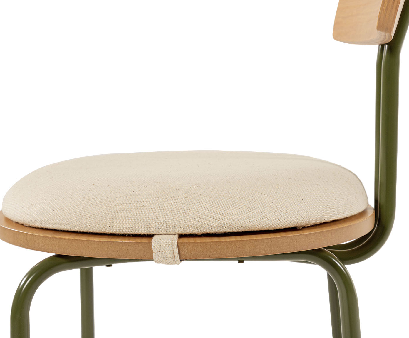 Cadeira Jade Verde Musgo e Off White image number 6