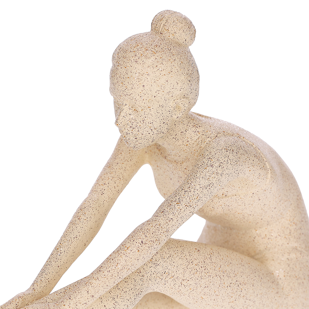 Escultura Bailarina Bege image number 2