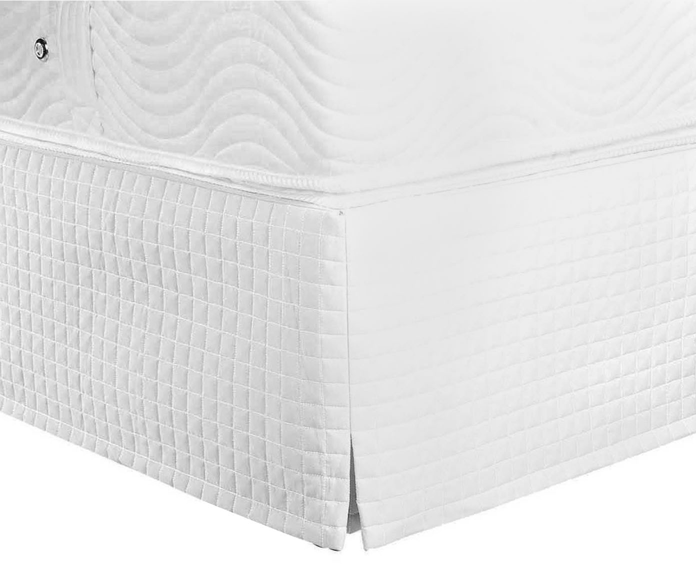 Saia para Cama Box Max Pastilha Branca - image 0