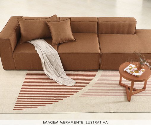 Sof&aacute; 2 M&oacute;dulos Encosto Parcial Direito Mensa Fendi - image 1