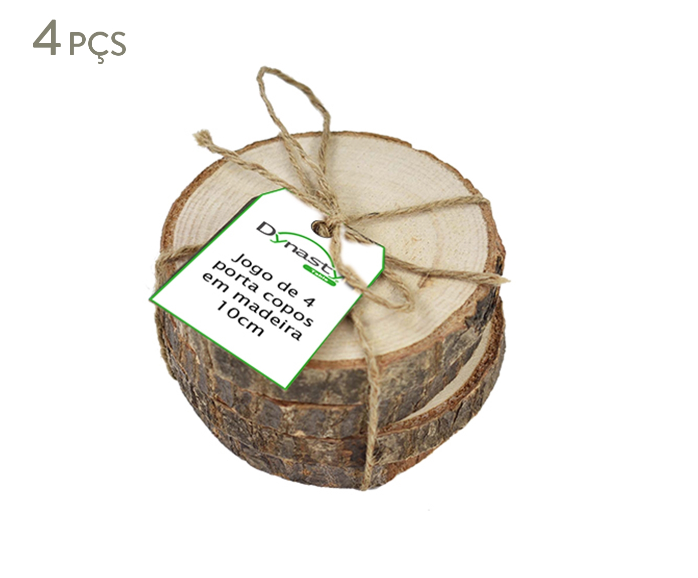 Jogo de Porta-Copos Wood - image 0