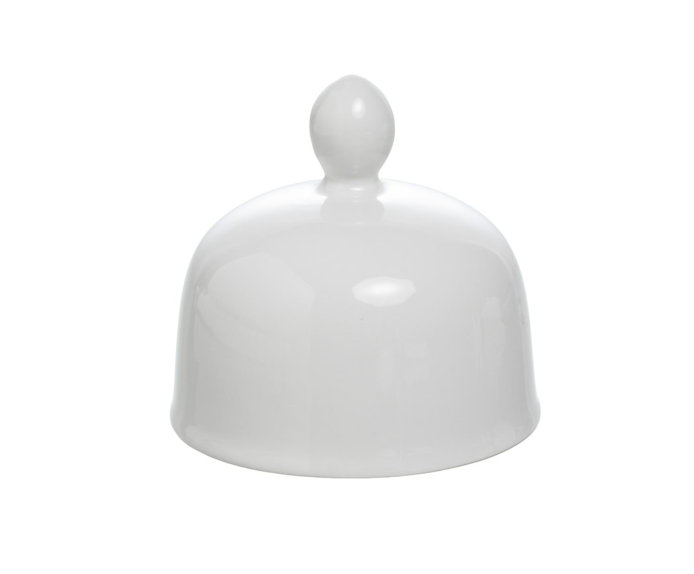 Manteigueira com tampa e pires Blanc em porcelana branco image number 3