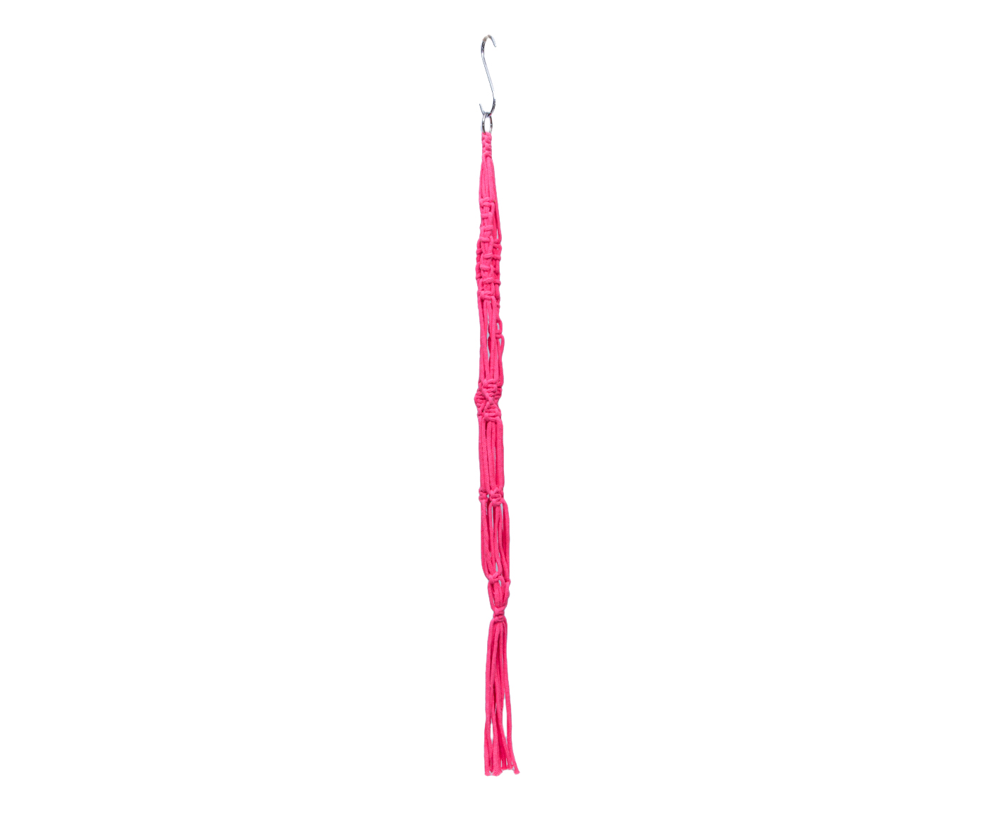 Hanger em Macram&ecirc; Neon Pink - image 1