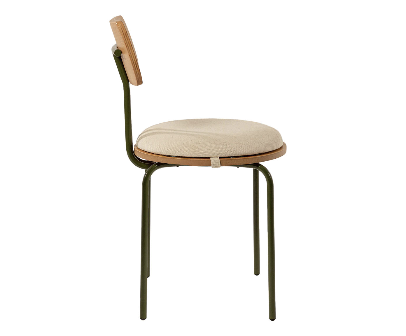 Cadeira Jade Verde Musgo e Off White image number 5