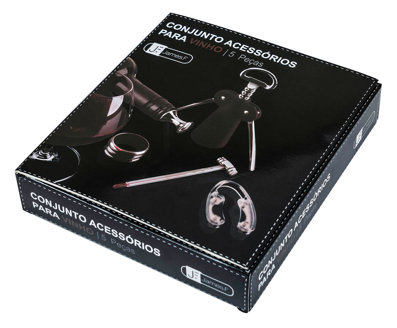 Jogo para Vinho em Inox Ziza - Preto image number 2