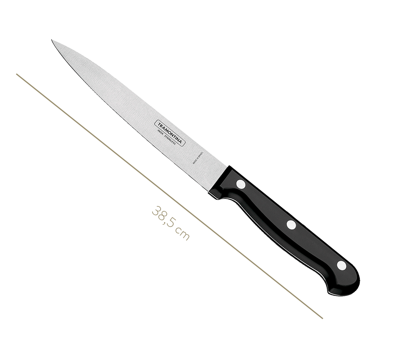 Faca Multiuso em Inox Thale 6" - Preta - image 1