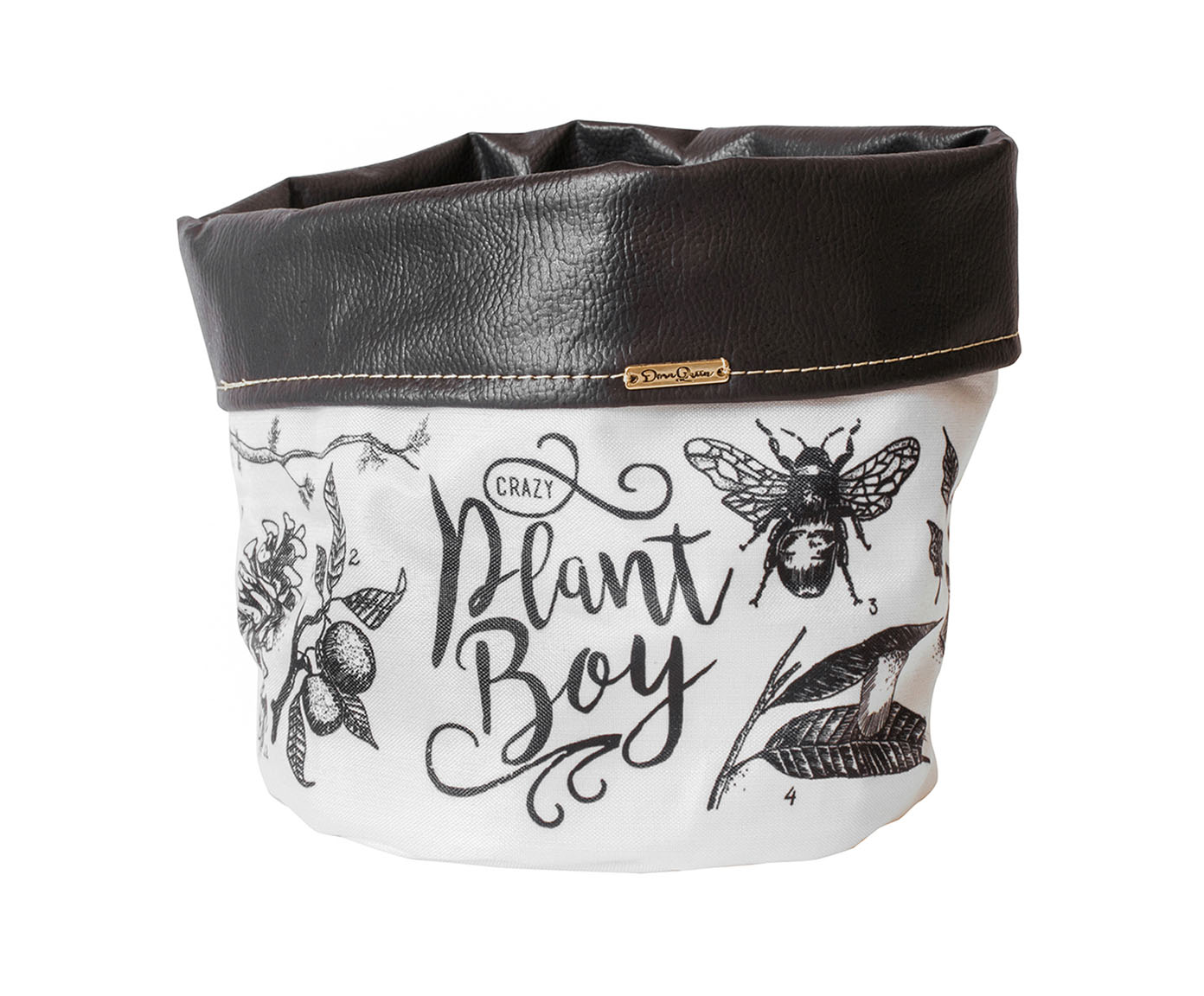 Cachepot Crazy Plant Boy Preto e Branco - image 0