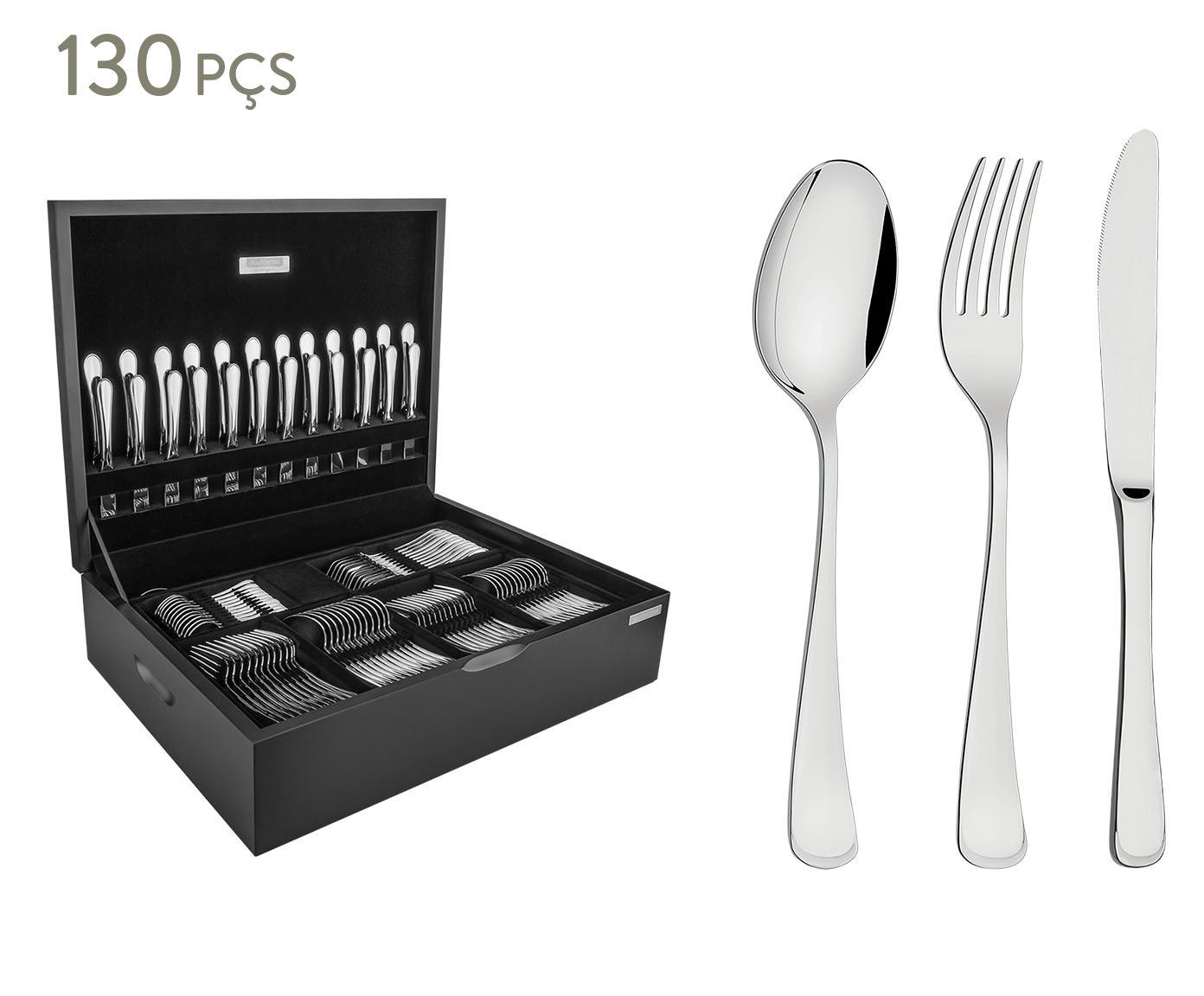Faqueiro em Inox com Estojo - image 0