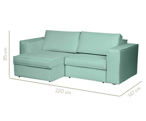 Sof&aacute; Modular Retr&aacute;til Mama - Verde Menta image number 3