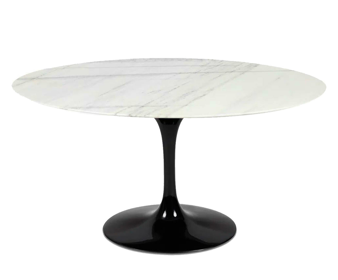 Mesa Saarinen Oval Espirito Santo Base Preta - image 0