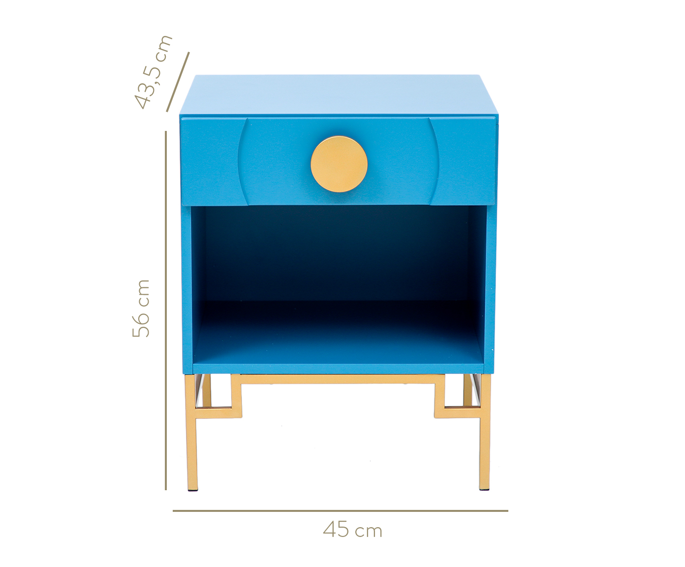Mesa de Cabeceira Cerchio D'Oro com Nicho Lazuli - Azul image number 7