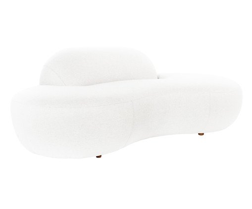 Sof&aacute; Petra em Boucle Branco  I image number 2