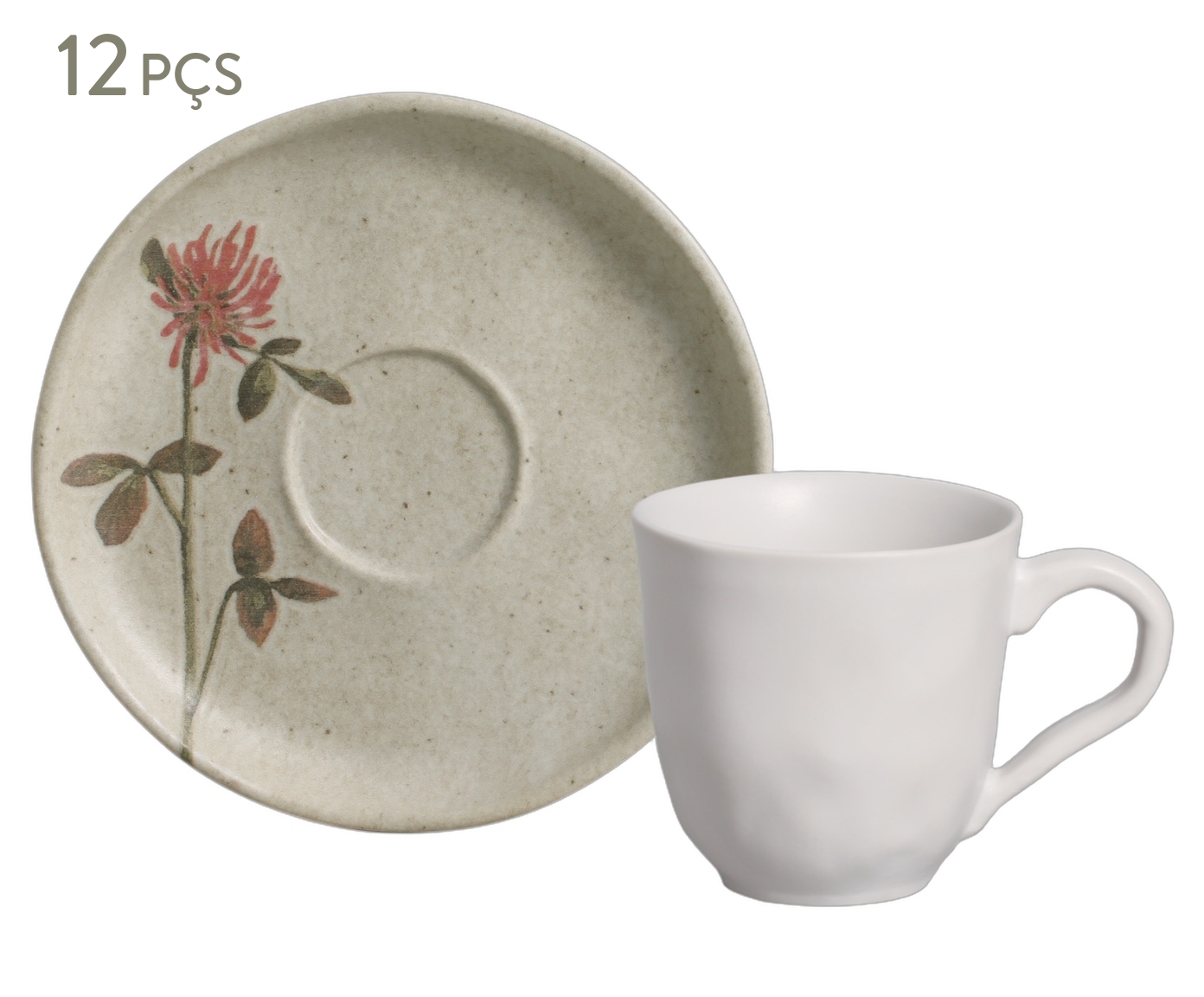 Jogo de X&iacute;caras para Caf&eacute; Bio Campestre Floral - image 0