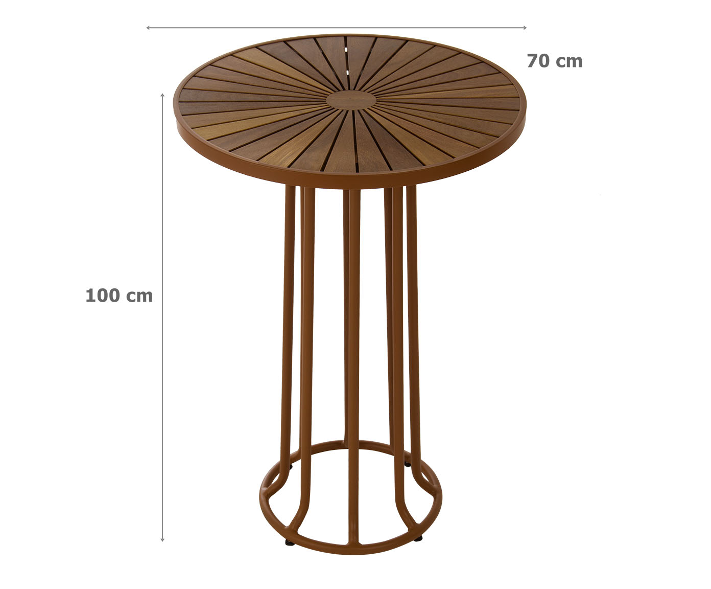 Mesa Bistr&ocirc; Candeeiro Terracota - image 1