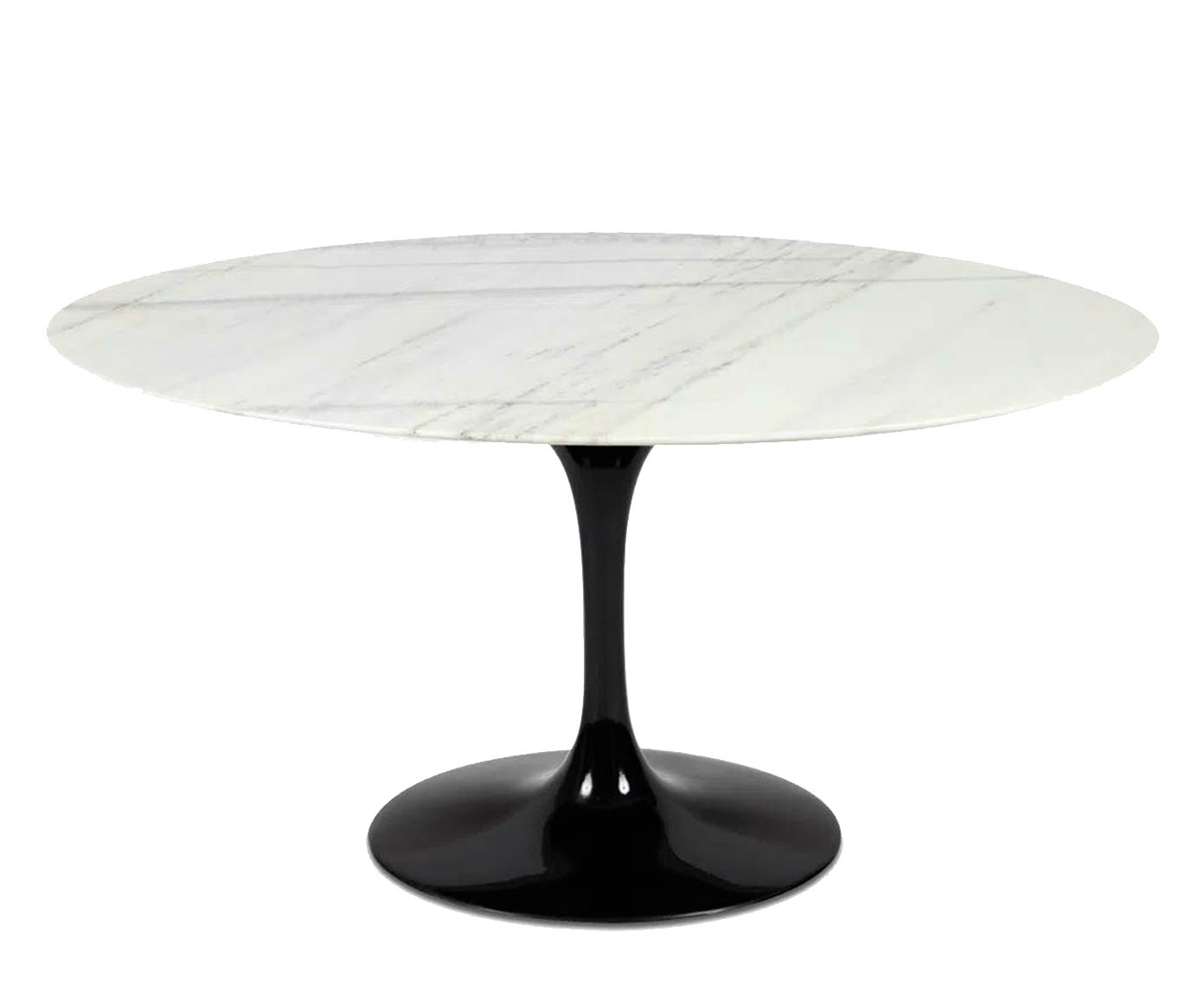 Mesa Saarinen Oval Espirito Santo Base Preta - image 0