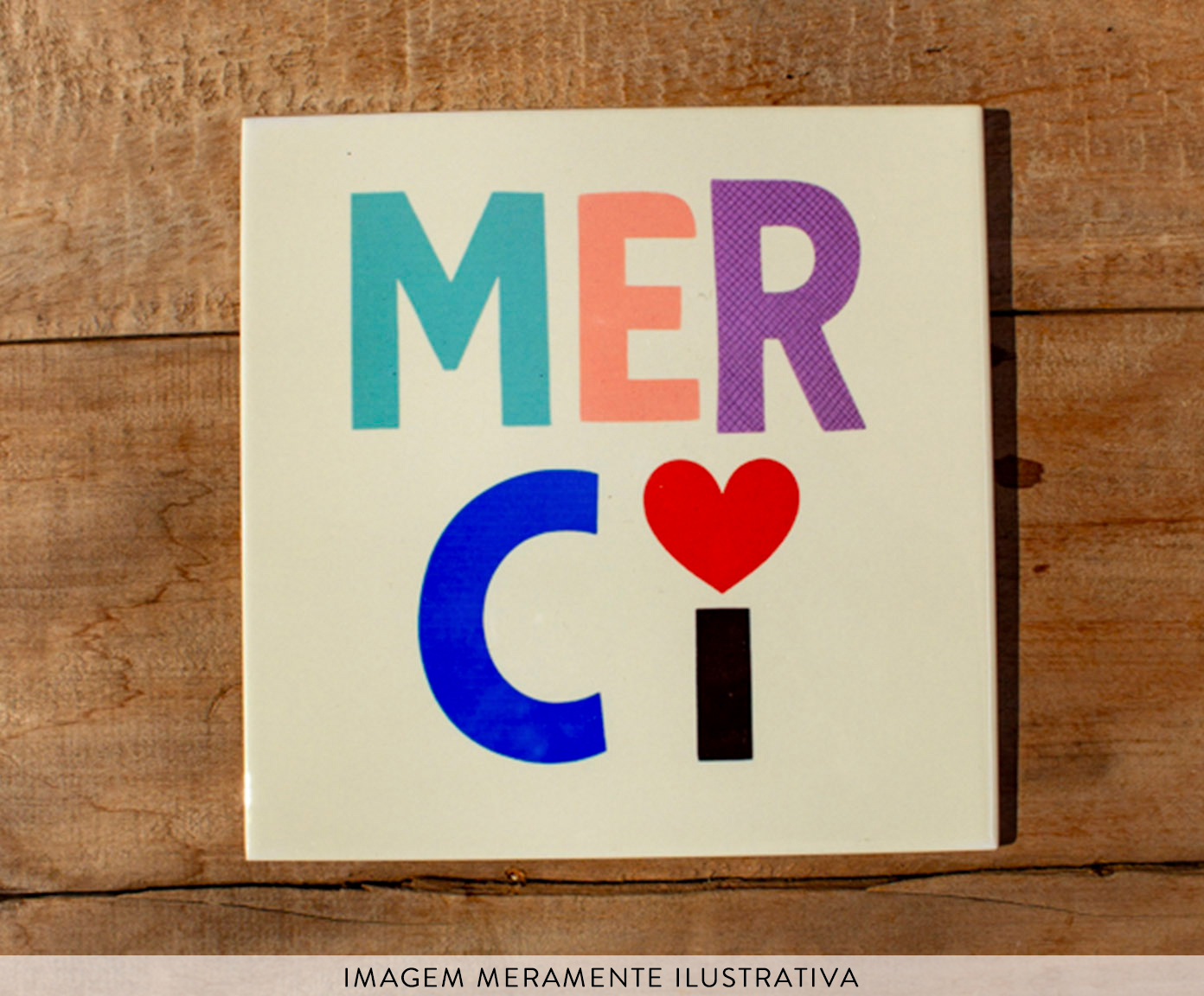 Azulejo Decorativo "Merci" - image 1