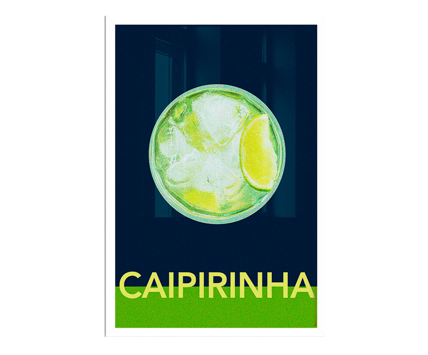 Quadro Caipirinha com Moldura Branca - image 0