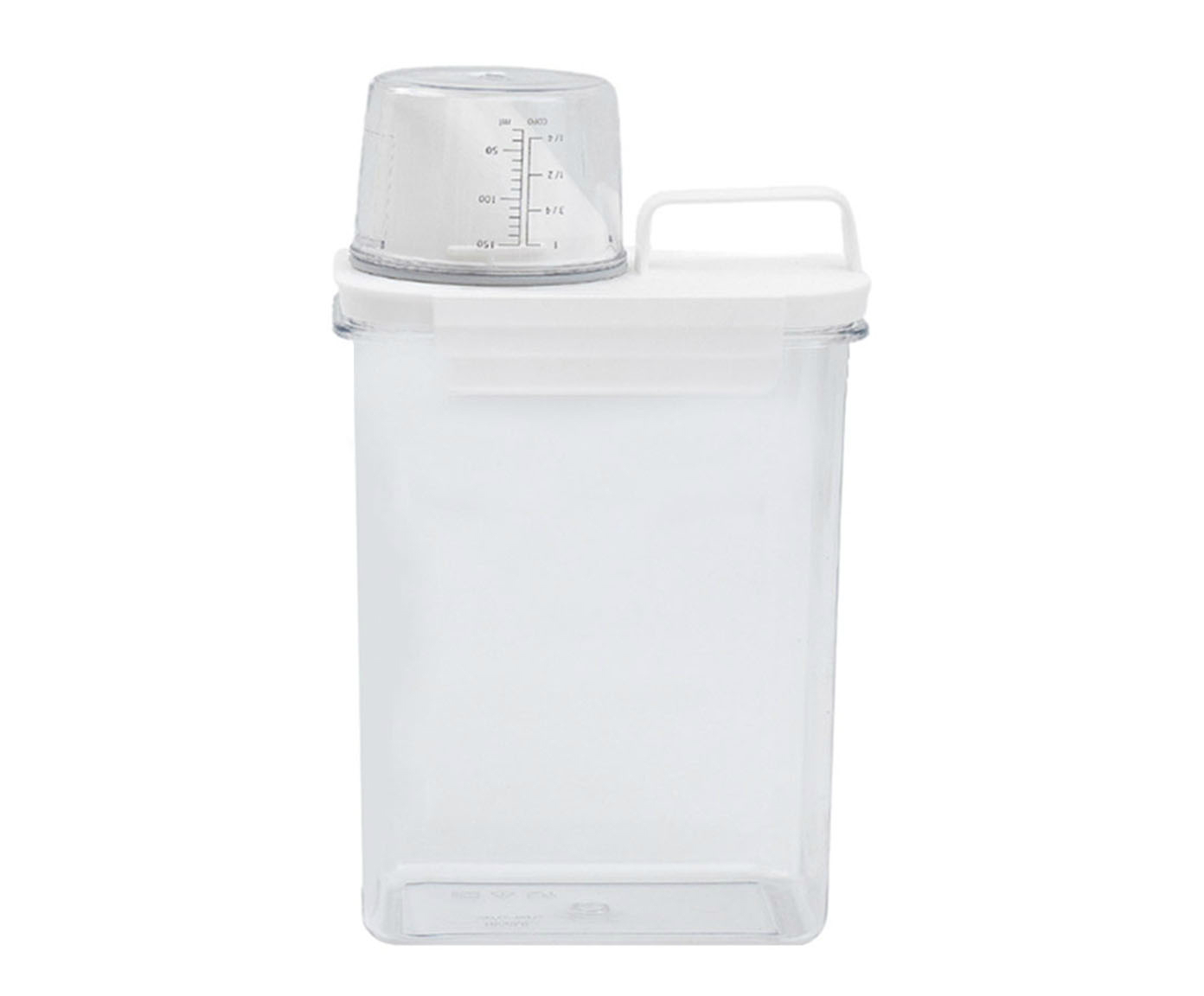 Pote com Copo Medidor e Trava Oikos Branco - image 0