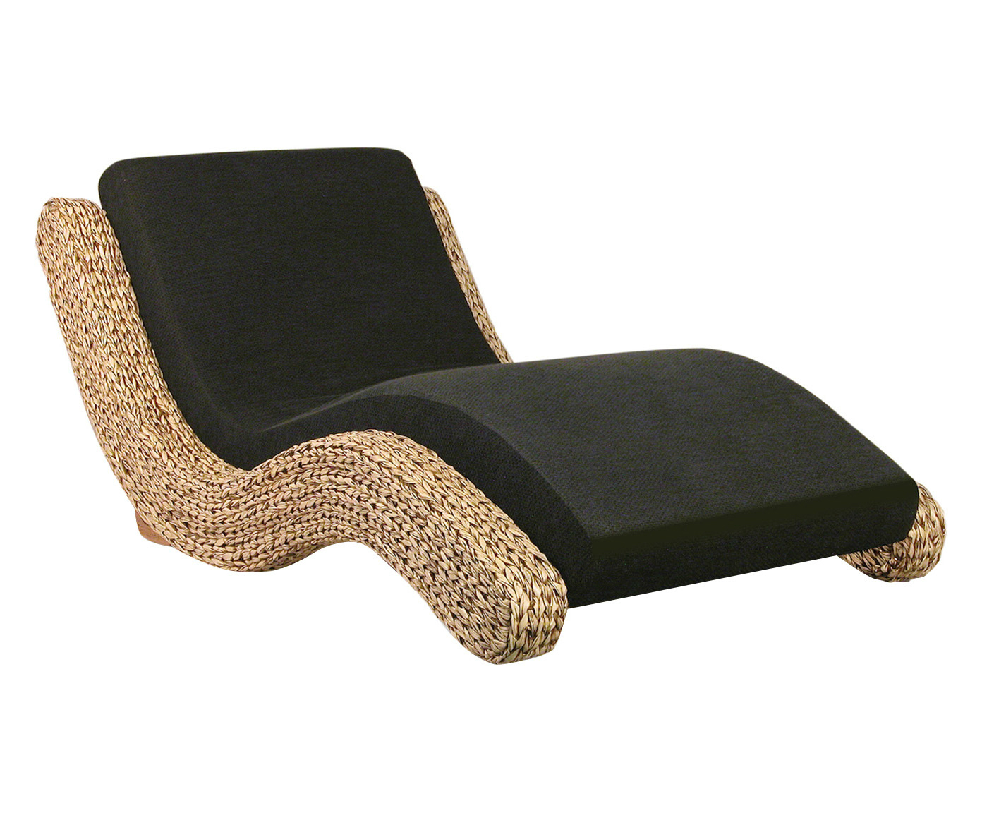 Chaiselongue Cuzco Natural e Preto - image 0