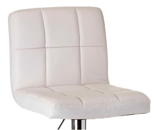 Banqueta em Courino Gomo - Branco - image 1