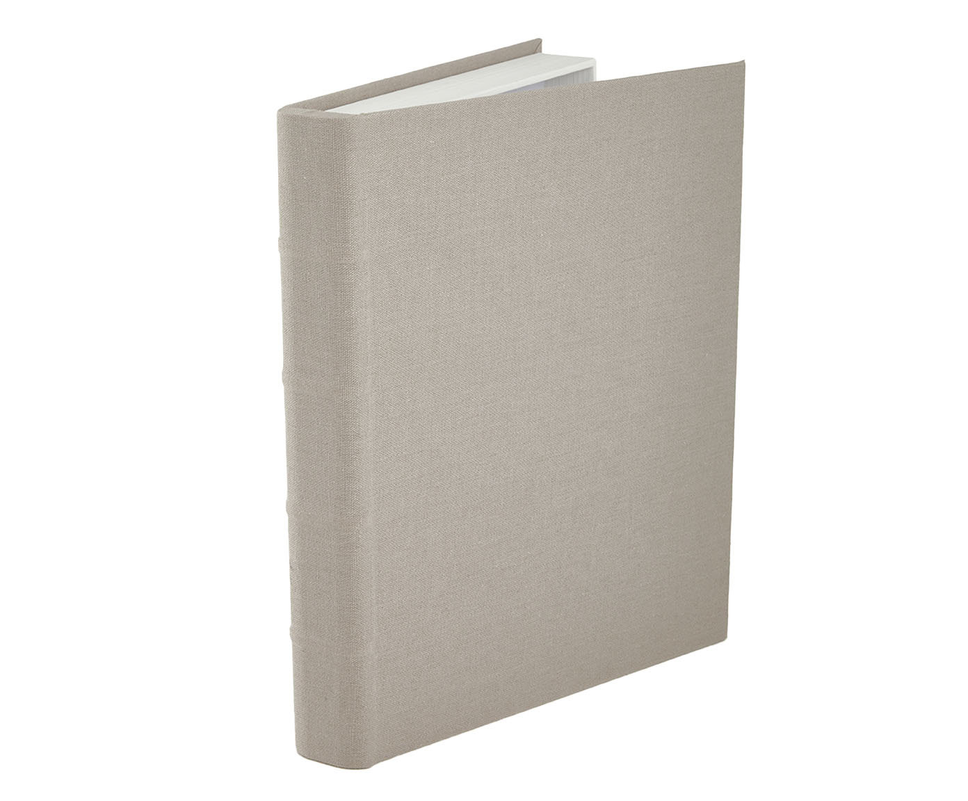 Livro-Caixa Menor com Revestimento em Linho Cinza - image 0