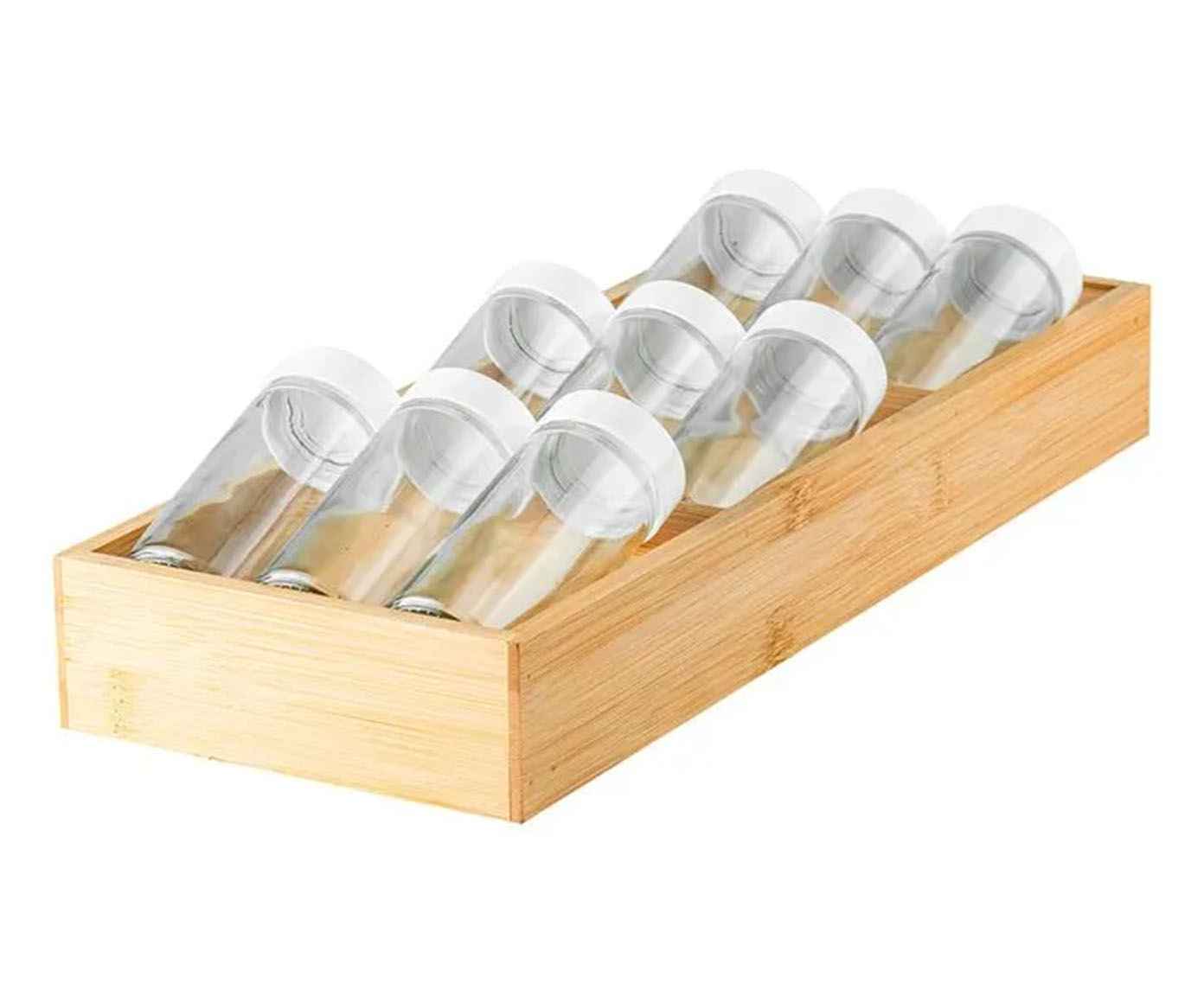 Organizador de Temperos em Bambu Canny - image 0