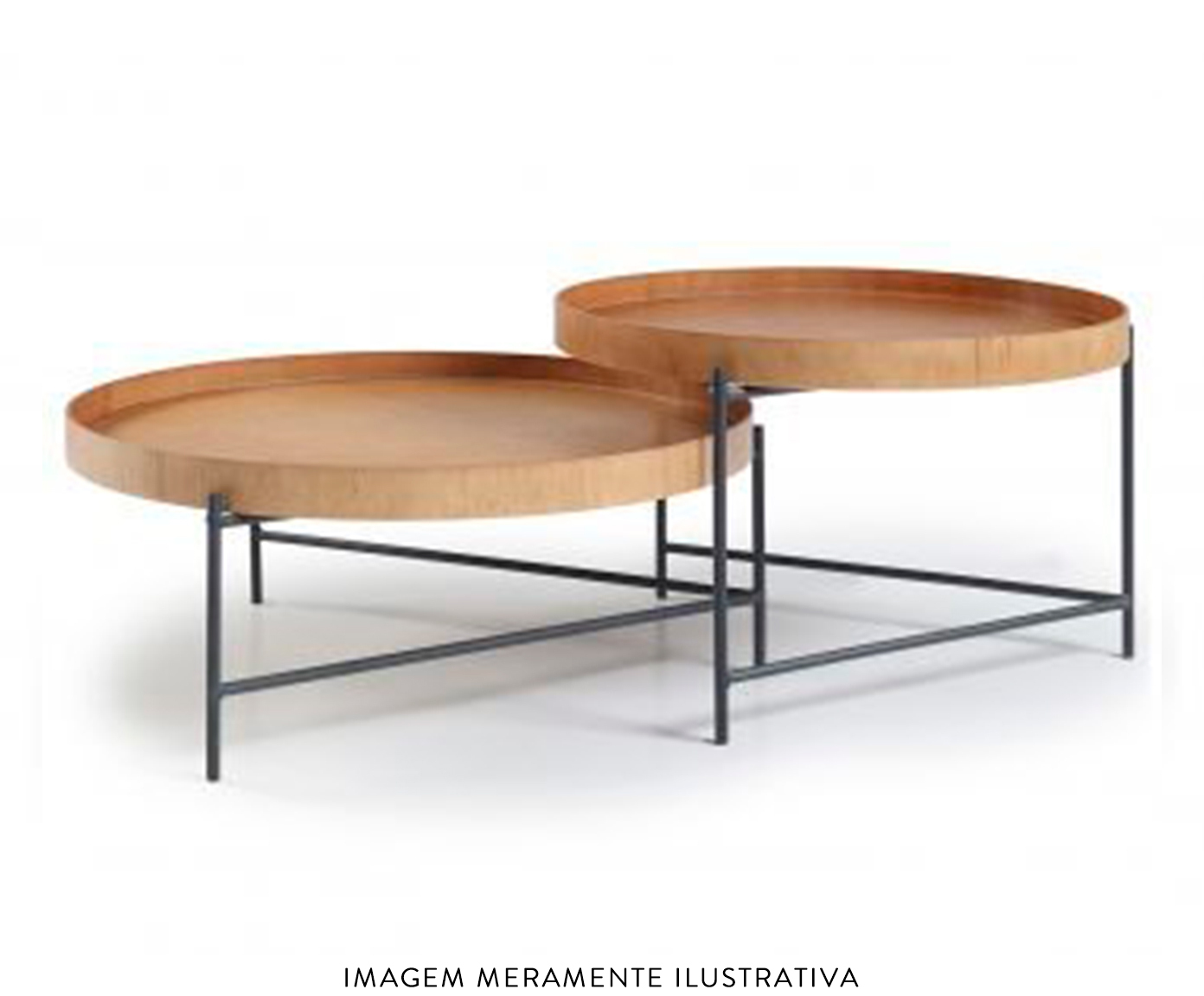 Mesa de Centro Debora Laminado com Base de Metal image number 4