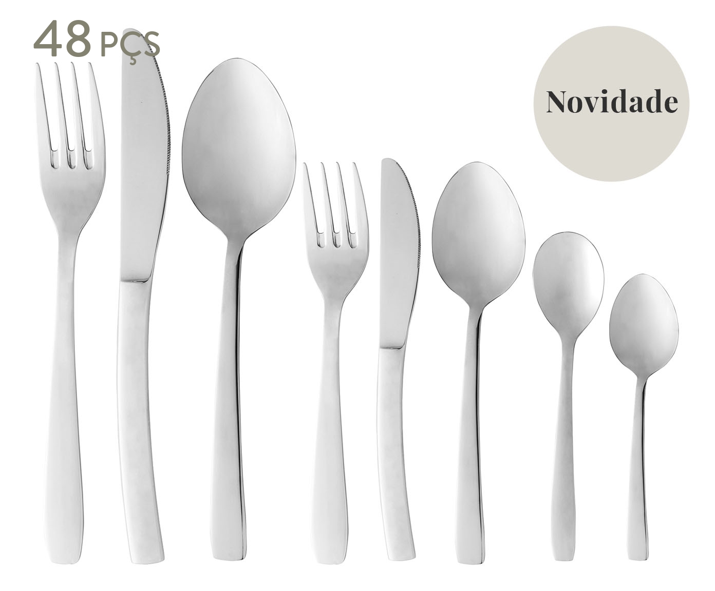 Faqueiro de A&ccedil;o Inox London - image 0